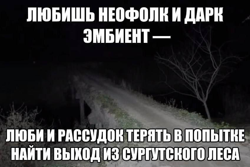 ЛЮБИШЬ НЕОФОЛК И ДАРК ЭМБИЕНТ ЛЮБИ И РАССУДОК ТЕРЯТЬ В НАЙТИ ВЫХОД ИЗ СУРГУТСКОГО ЛЕСА
