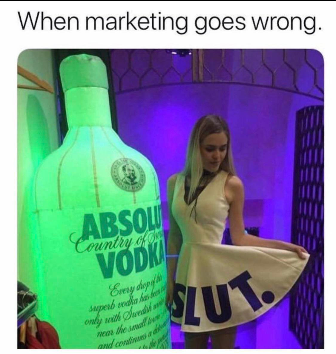 When marketing goes wrong.