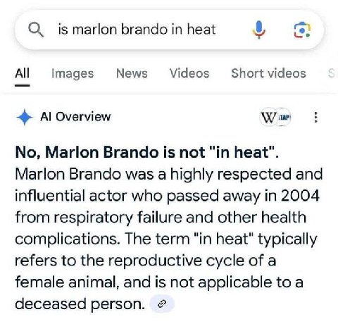 О is marlon brando in heat Images News Videos Short videos Overview Wine No, Marlon Brando is not heat”. Marlon Brando was a highly respected and influential actor who passed away in 2004 from respira