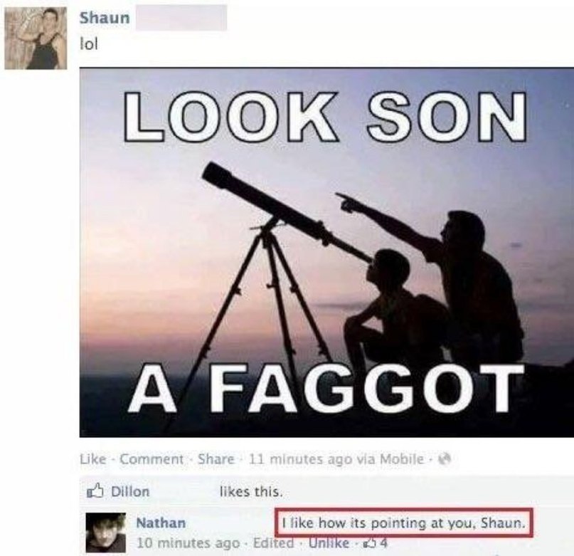 Shaun Dillon likes this. Nathan tike how its pointing at you, Shaun.