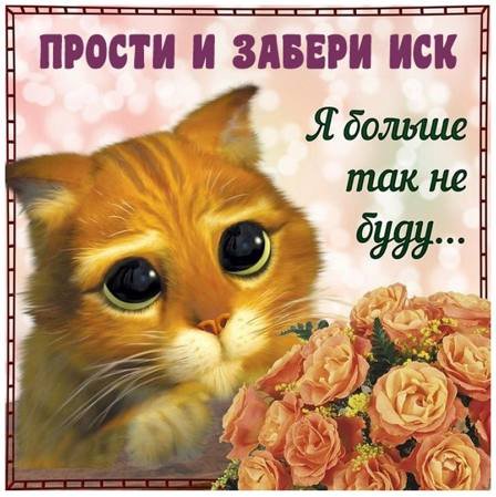 ПРОСТИ И ЗАБЕРИ ИСК Я больше так не a