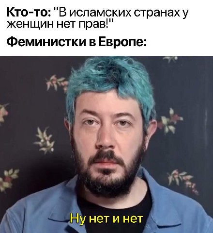 Кто-то: "В исламских странах у женщин нет прав!" Феминистки в Европе: у 7 Ну нети нет