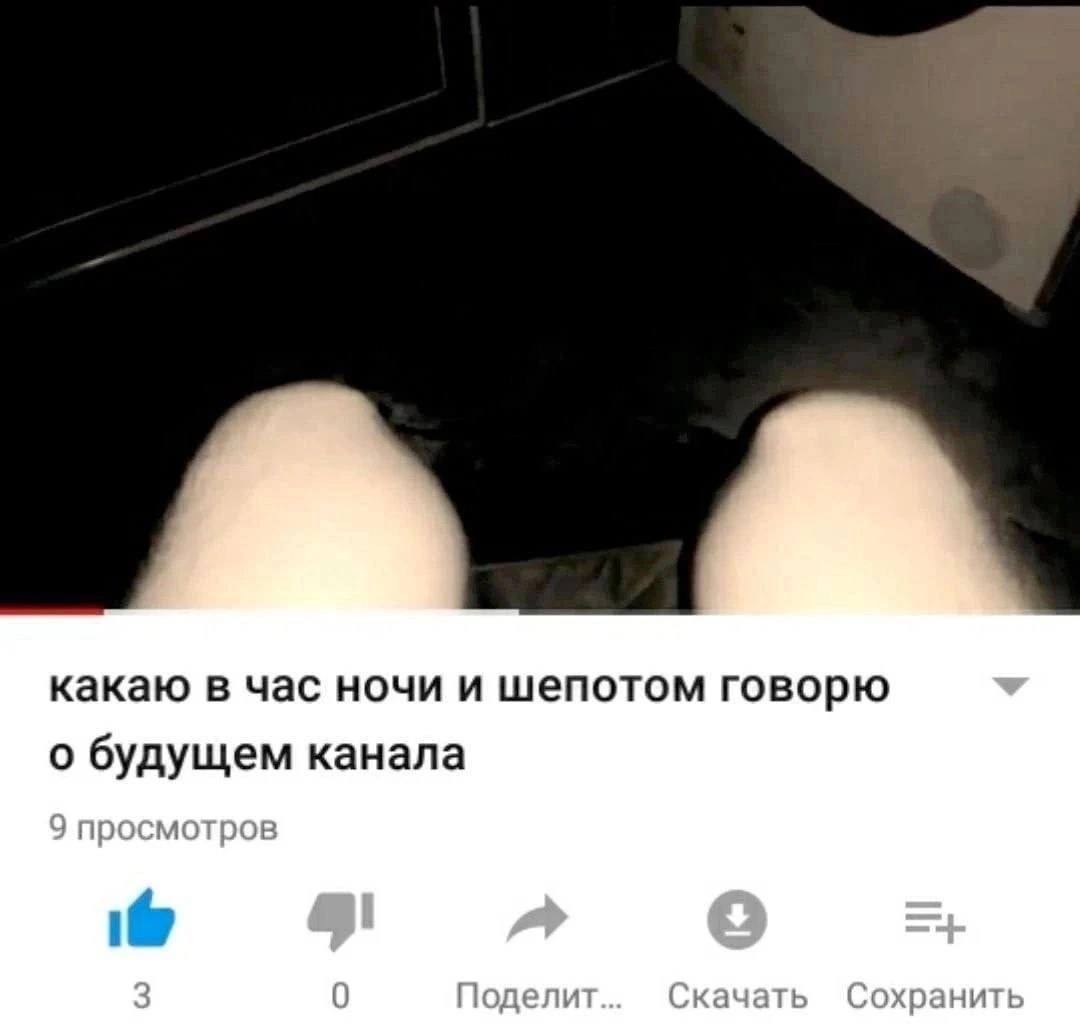 какаю в час ночи и шепотом говорю о будущем канала 9 просмотров it 3 0 Поделит Скачать Сохранить