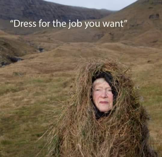 “Dress for the job you want”