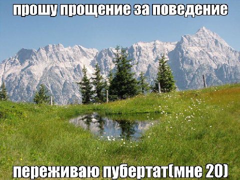 прошу прощение за поведение ЧЕХ ереживаю пубертат(мне 20)