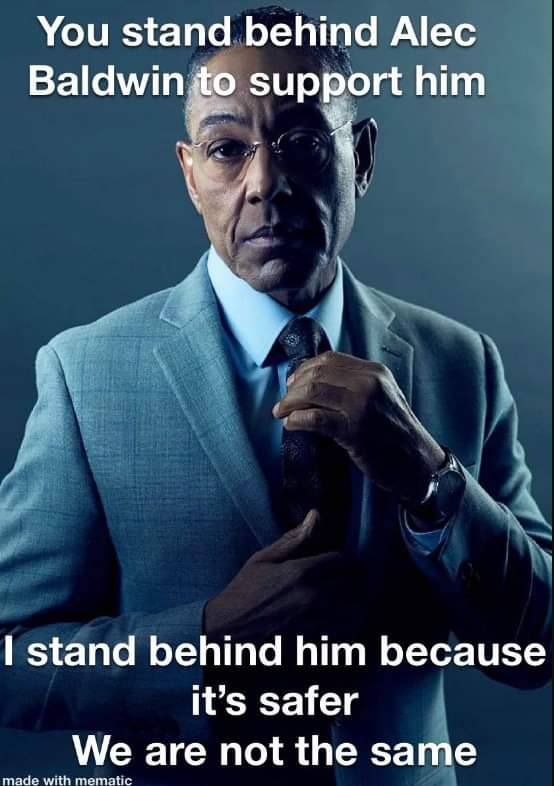 You stand behind Alec port him sup stand behind him because it’s safer made with mematic We are not the same