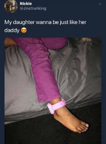 Rickie @Jinchuriking My daughter wanna be just like her daddy Pde А,