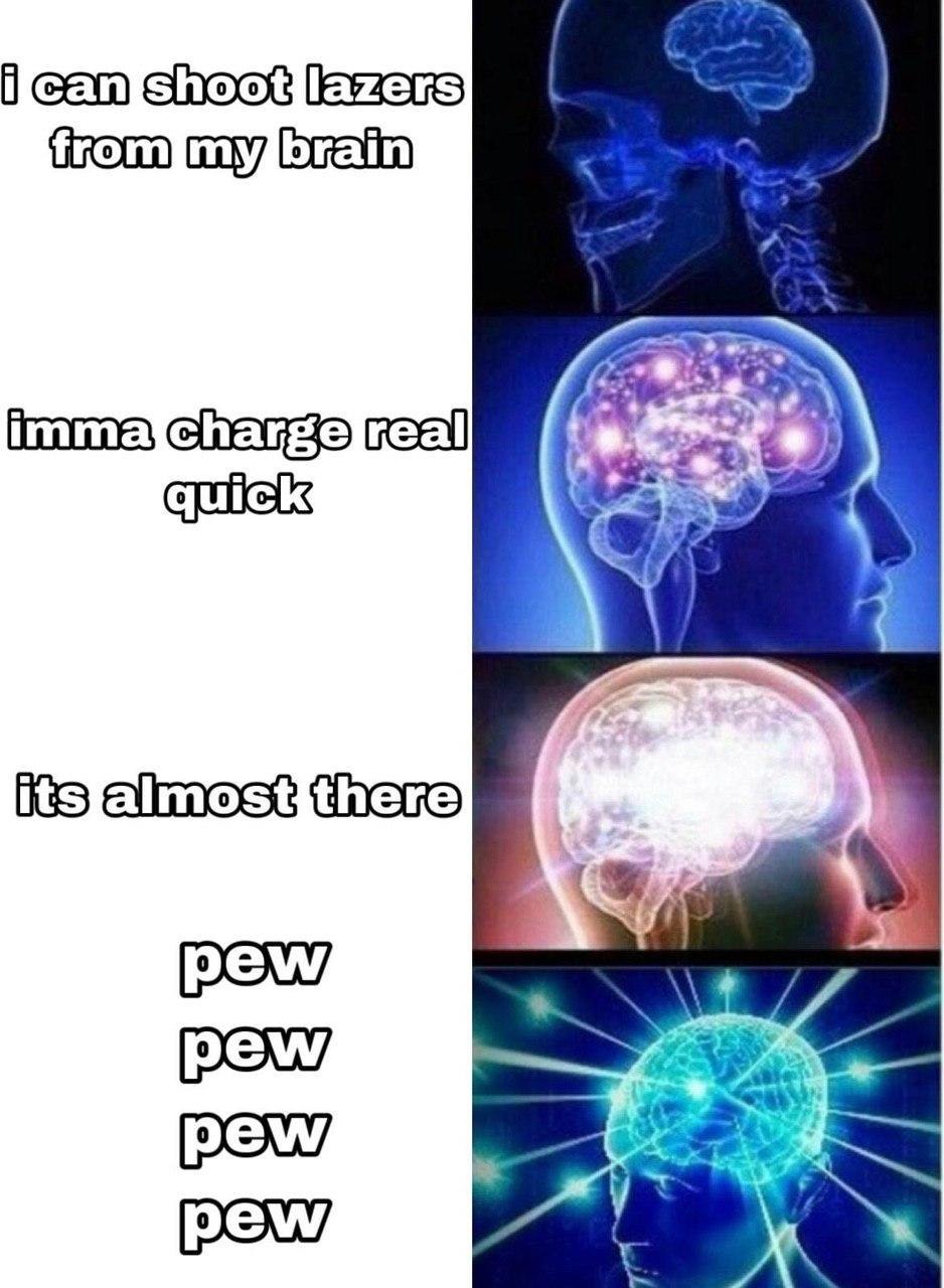 can shoot from quick ics pew, pew, pew, pew,
