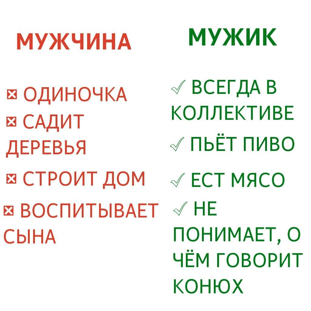 МУЖЧИНА МУЖИК ОДИНОЧКА ВСЕГДА В КОЛЛЕКТИВЕ САДИТ ДЕРЕВЬЯ ПЬЁТ ПИВО СТРОИТ ДОМ МЯСО 3 ВОСПИТЫВАЕТ НЕ СЫНА ПОНИМАЕТ, О ЧЁМ ГОВОРИТ КОНЮХ