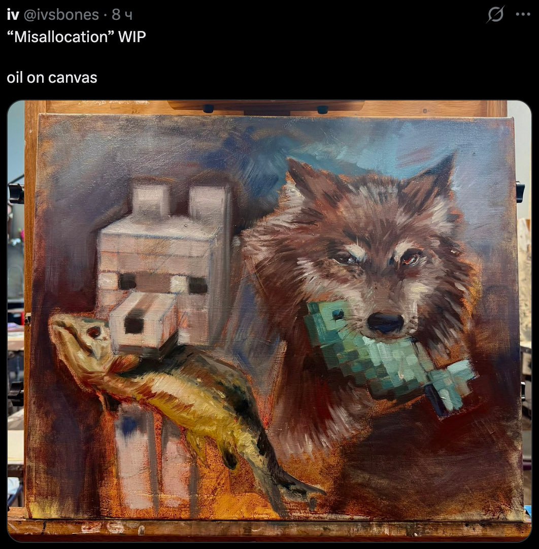 “Misallocation” WIP oil on canvas