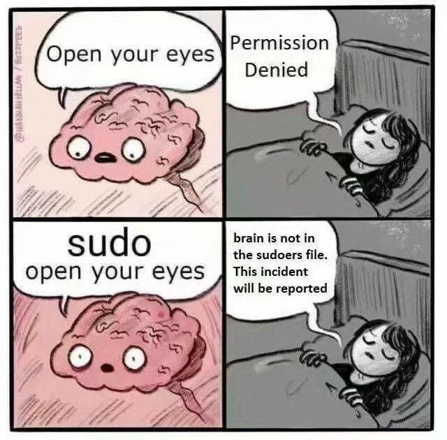Permission Open your eyes Denied brain is not sudo the sudoers file. This incident open your eyes will be reported tly