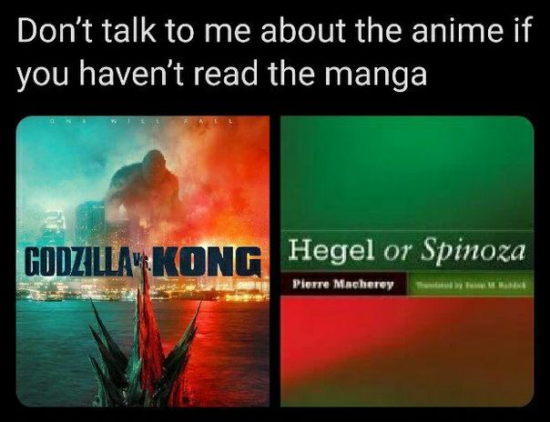 Don't talk to me about the anime if you havent read the manga Hegel we зай