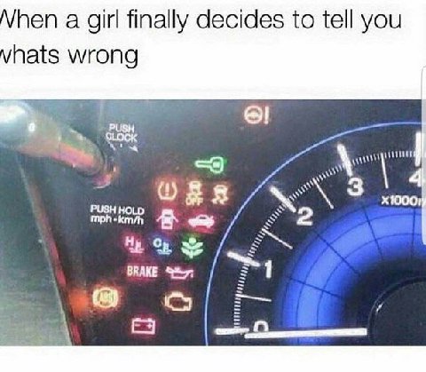 hen а girl finally decides to tell you hats wrong mph+km/h BRAKE