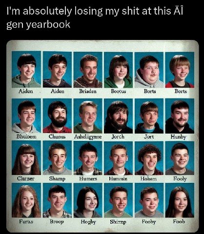 absolutely losing my shit at this gen yearbook Aiden Aiden Briaden Bootus Borts Borts A, 4) 4 У У Bhuivem Chunus Asheliigymne Jort Hunby Shamp Humers Hobem Fooly at у 7 у 5 и Вгоор Hogby Shimp Fooby F