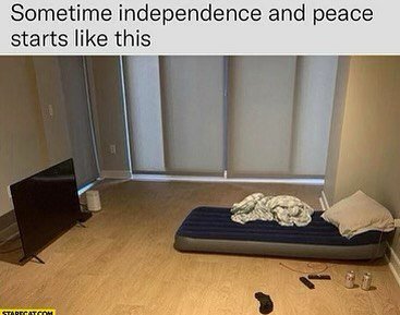 Sometime independence and peace starts like this