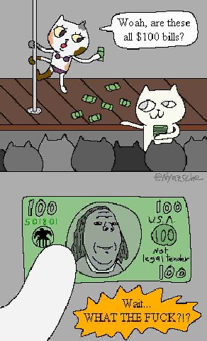 ate these all $100 bills?