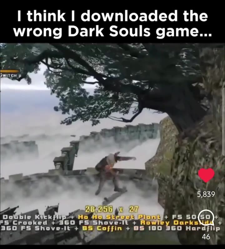| think | downloaded the wrong Dark Souls game...