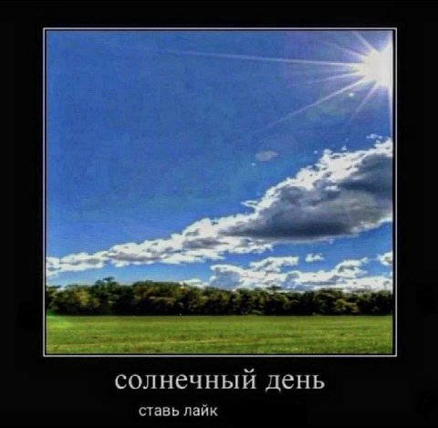 солнечный день ставь лайк