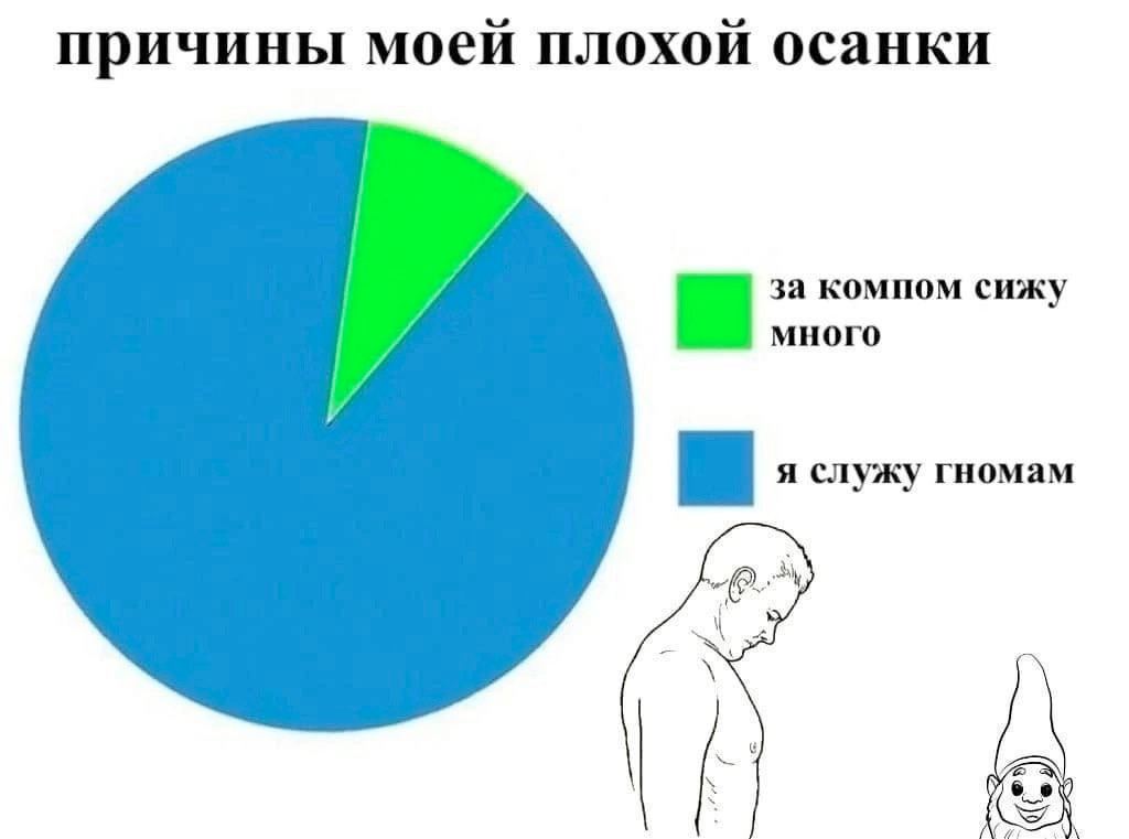 причины моей плохой осанки A за компом сижу много 1 я служу гномам