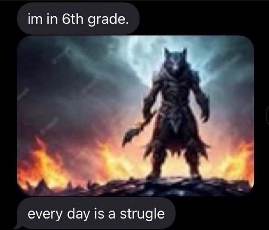 grade. every day is а strugle