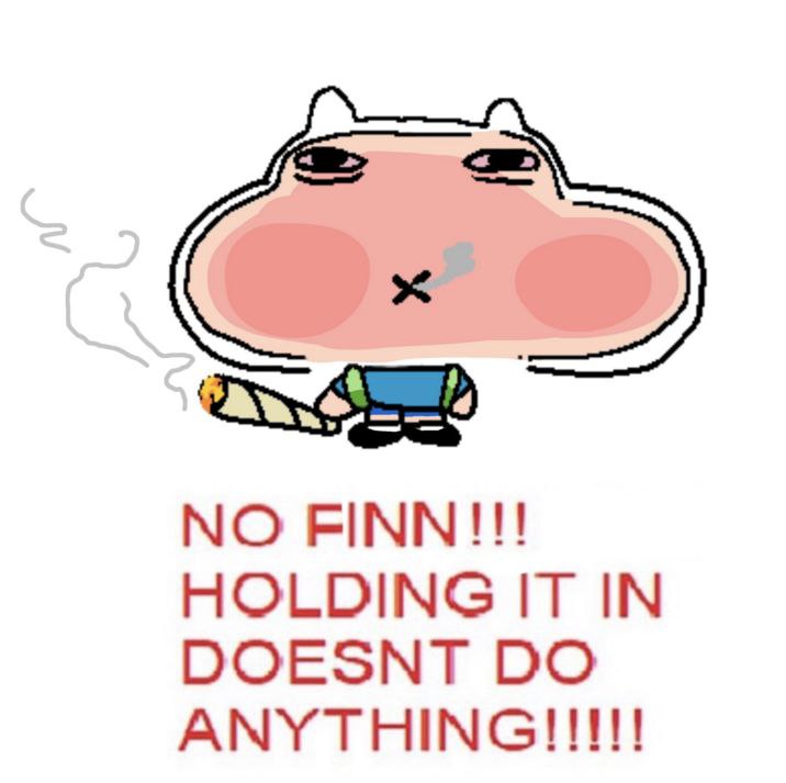 NO FINN!!! HOLDING IT IN DOESNT