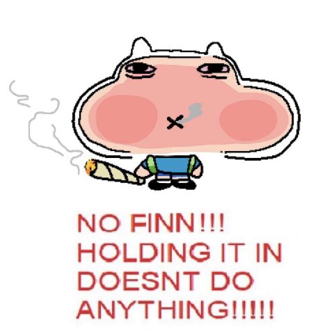 NO FINN!!! HOLDING IT IN DOESNT