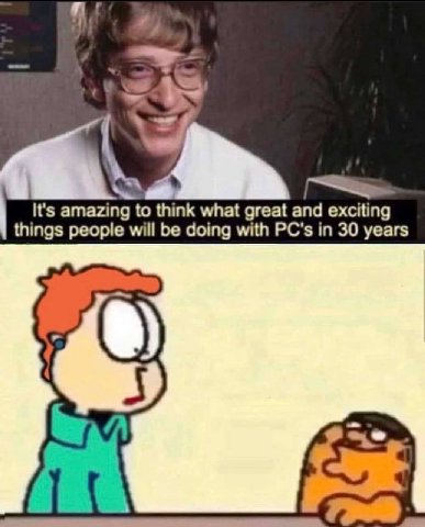 It's amazing to think what great and exciting things people will be doing with in 30 years
