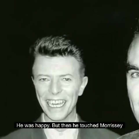 Не was happy. But then he touched Morrisse