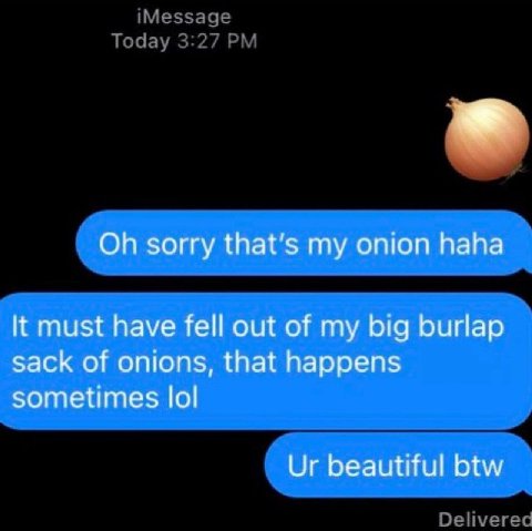 sorry that’s my onion haha It must have fell out of my big burlap sack of onions, that happens sometimes lol beautiful btw