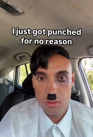 got punched for