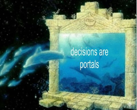 a decisions are portals Ate