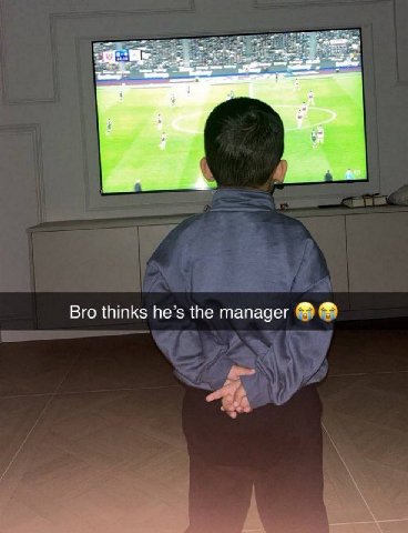 Bro thinks he’s the manager