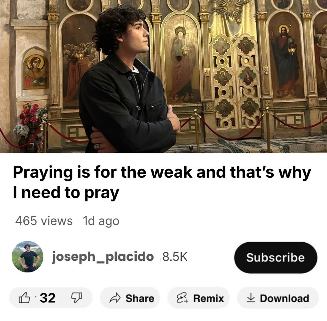 a 3 Praying is for the weak and that's why need to pray 465 views 14 ago joseph_placido 8.5К A Share Remix Download