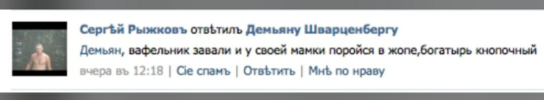кстати ровно год назад я обнаружила лучший комментарий вконтакте
