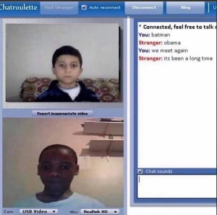 А econnect и Connected, feel free to talk You: batman Stranger: obama You: we meet again Stranger: its been a longtime Chat sounds _USB Video