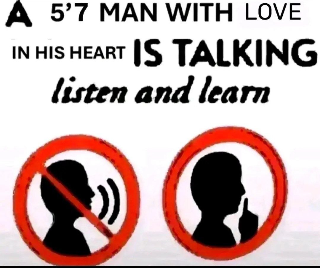 А 5’7 MAN WITH LOVE IN HIS HEART TALKING listen and learn