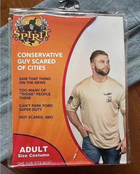 255; SAW THAT THING ON THE NEWS ТОО МАМУ “THOSE” PEOPLE THERE PARK FORD UPER DUTY НЕ SCARED, BRO 252 ADULT Size Costume ONE SIZE