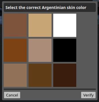 Select the correct Argentinian skin color