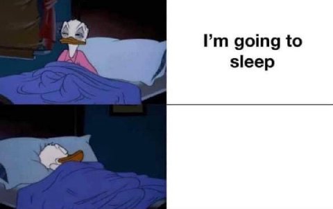 going to sleep