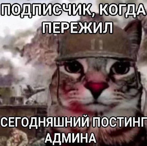 ПЕРЕЖИЛ СЕГОДНЯШНИЙ ПОСТИНГ АДМИНА