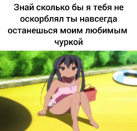 Знай сколько бы я тебя не оскорблял ты навсегда останешься моим любимым чуркой