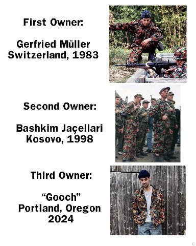 First Owner: Gerfried Miller Switzerland, 1983 Second Owner: Bashkim Jacellari Kosovo, 1998 Third Owner: “Gooch” Portland, Oregon 2024