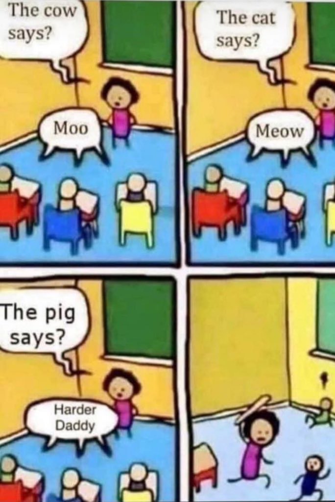 The cow The cat says? Says? The pig Says? Harder