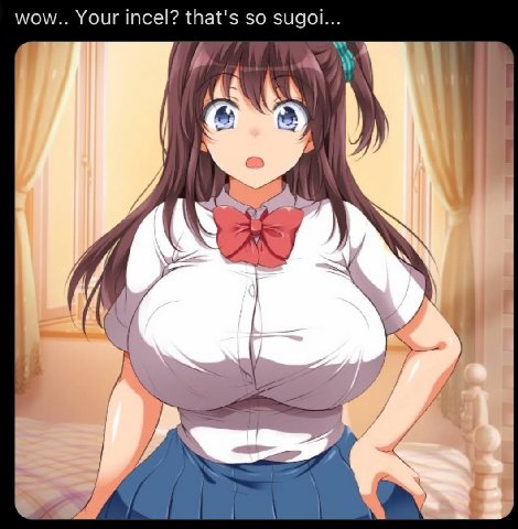 wow.. Your incel? that's so sugoi... 7 А A a as