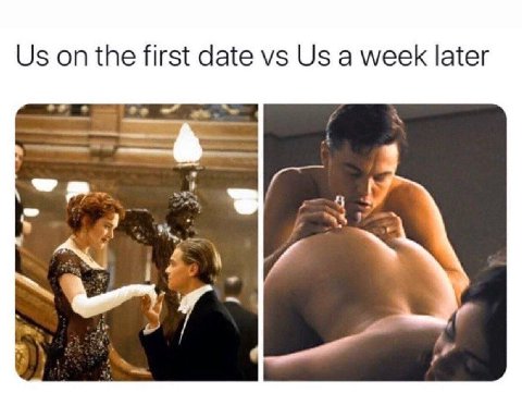 the first date а week later 4