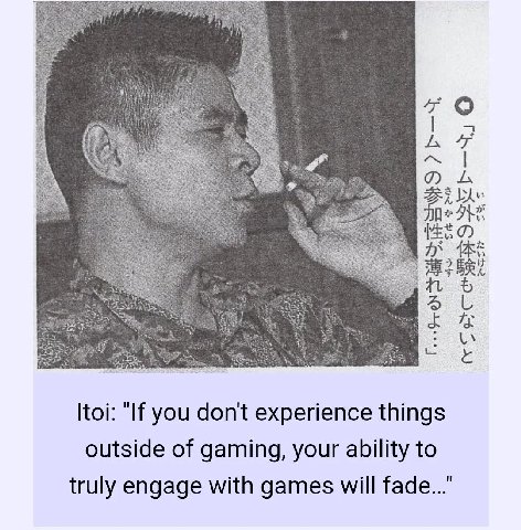 4 и Itoi: "If you don't experience things outside of gaming, your ability to truly engage with games will fade..."