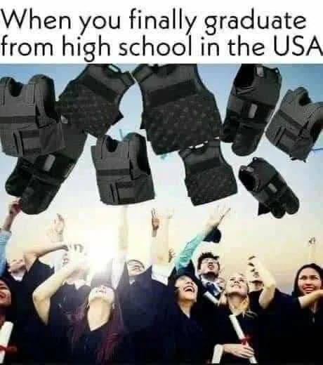 When you finally graduate from high school in the USA
