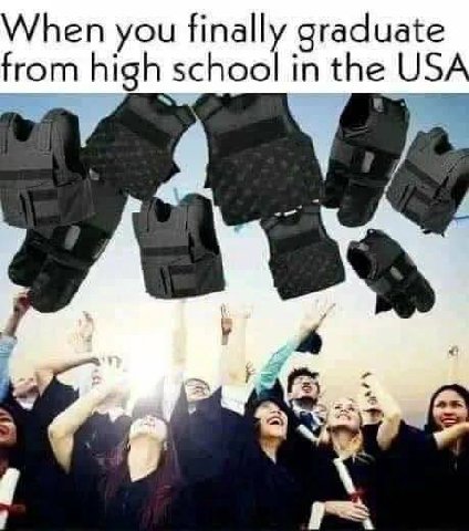 When you finally graduate from high school in the USA