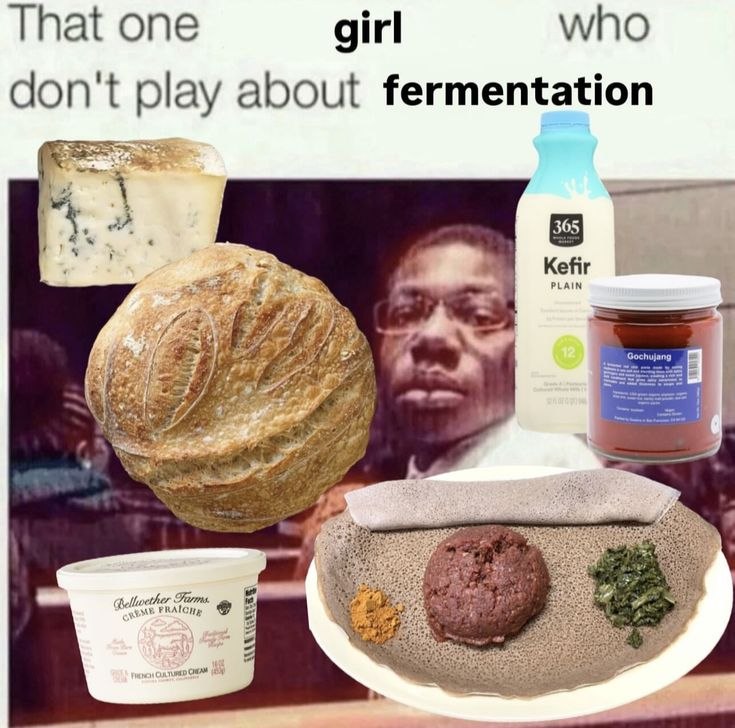 That one who girl don't play about fermentation Kefir PLAIN 4 Gochujang 4 4 ether