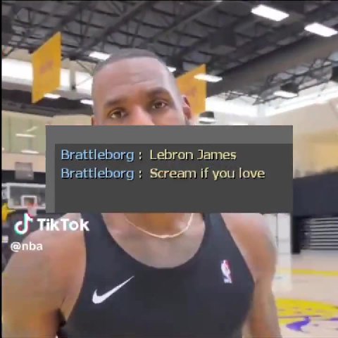 Brattleborg ; Lebron James = Brattleborg ; Scream if you love